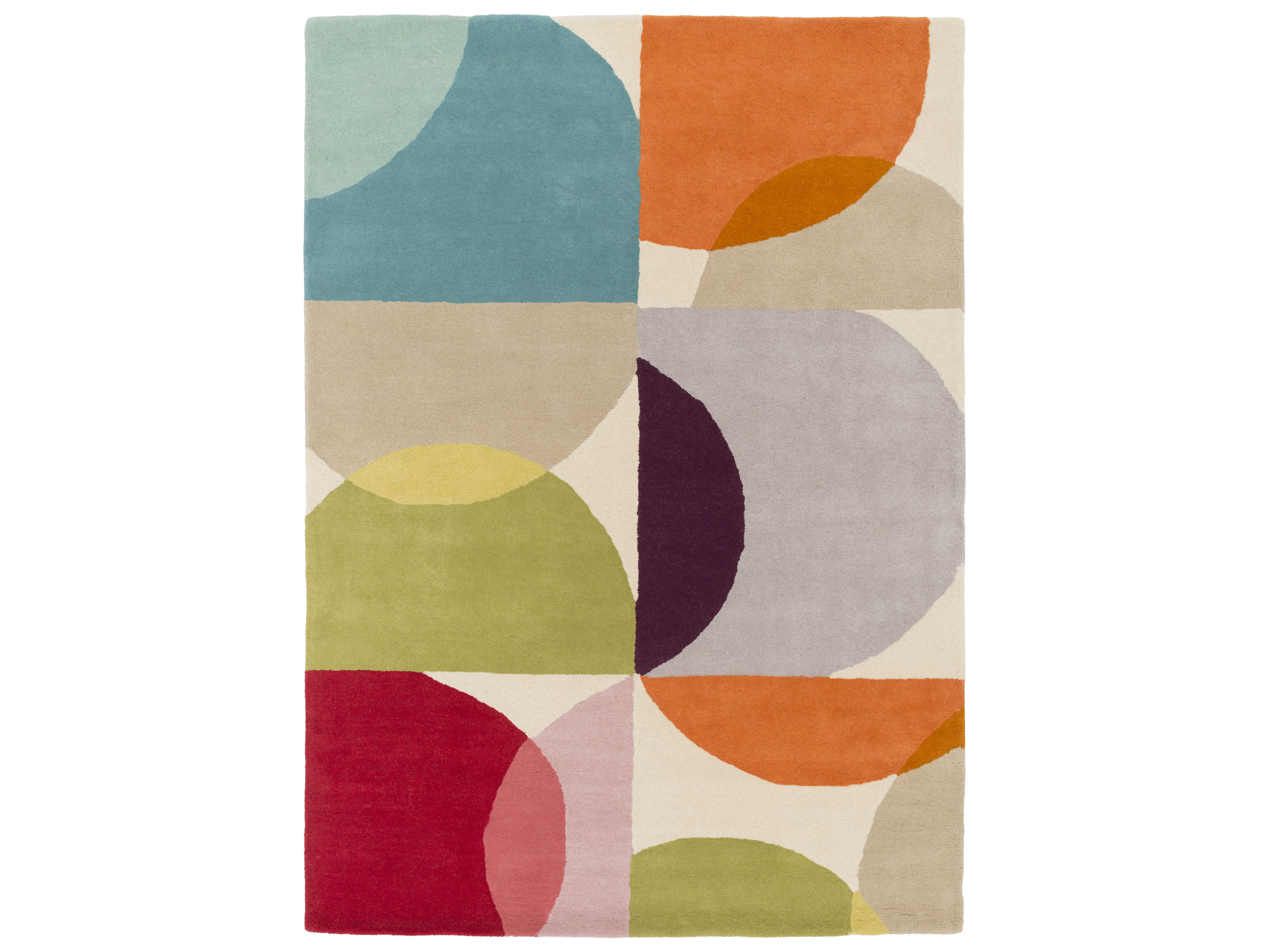 Surya Scion Rectangular Lime Burnt Orange Area Rug