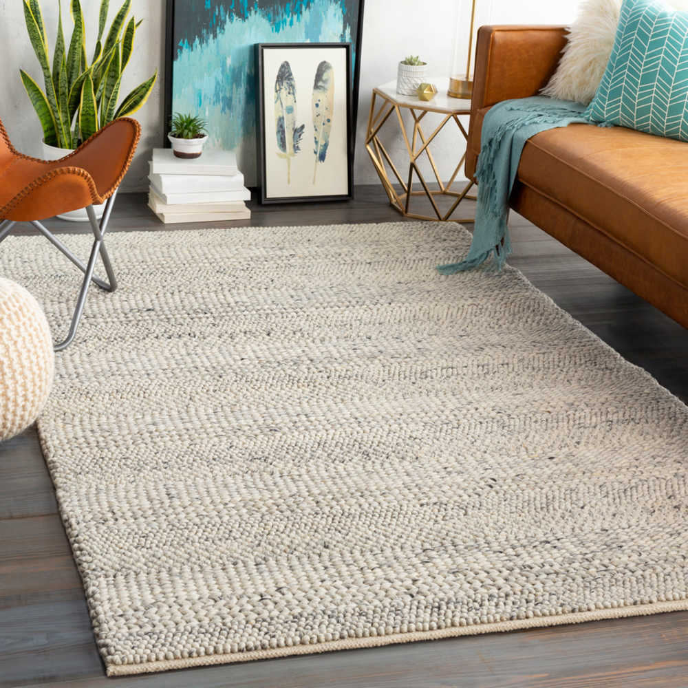 Surya Tahoe Cream Light Gray Charcoal Rectangular Area Rug Sytah3709rec