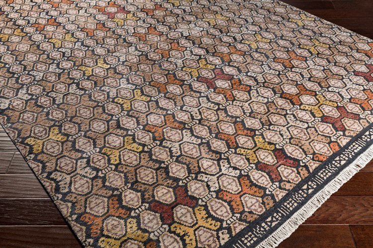 Surya Zambia Rectangular Cream Dark Brown Mustard Area Rug Cream Dark Brown Mustard Area Rug