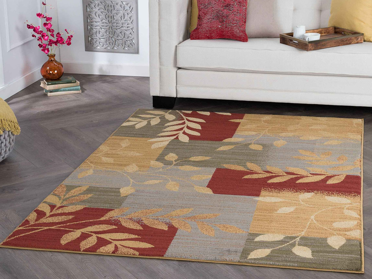 Tayse Rugs Elegance Ditton Multi-Color Rectangular Area Rug | TAELG6101REC