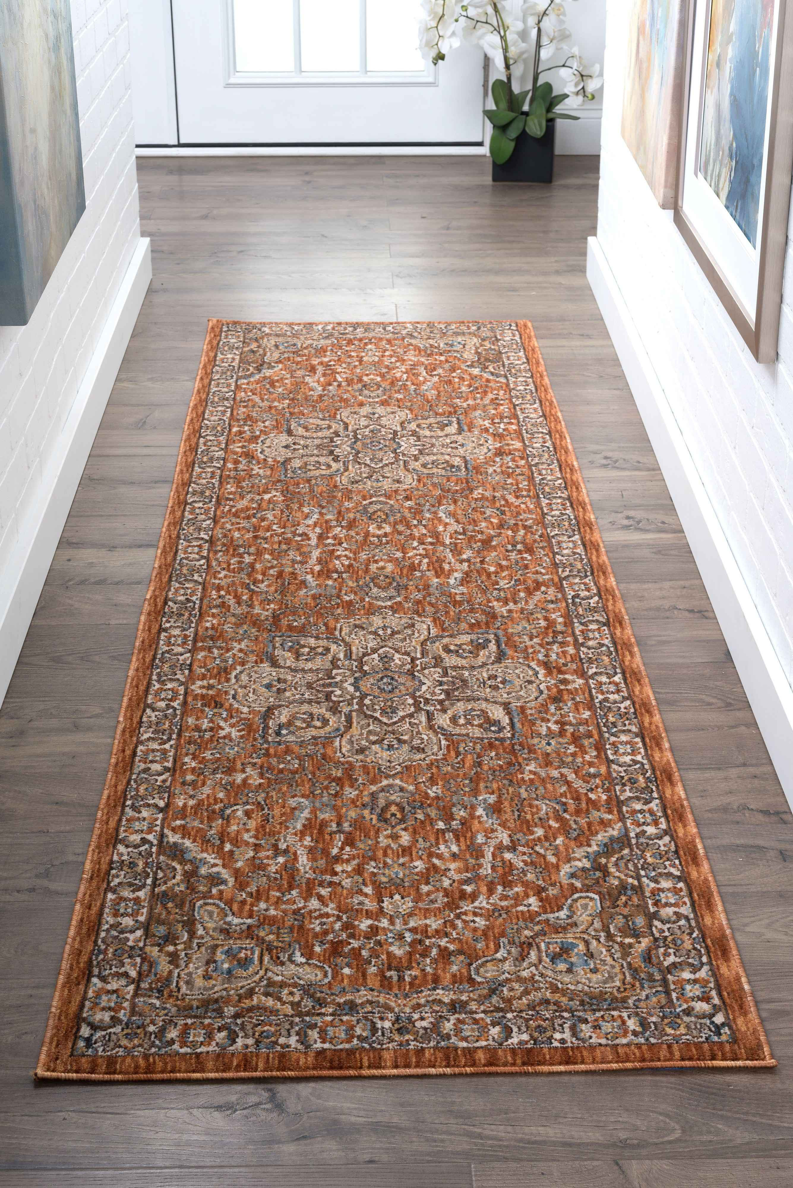 Tayse Rugs Fairview Finley Spice Runner Rug TAFVW3322RUN