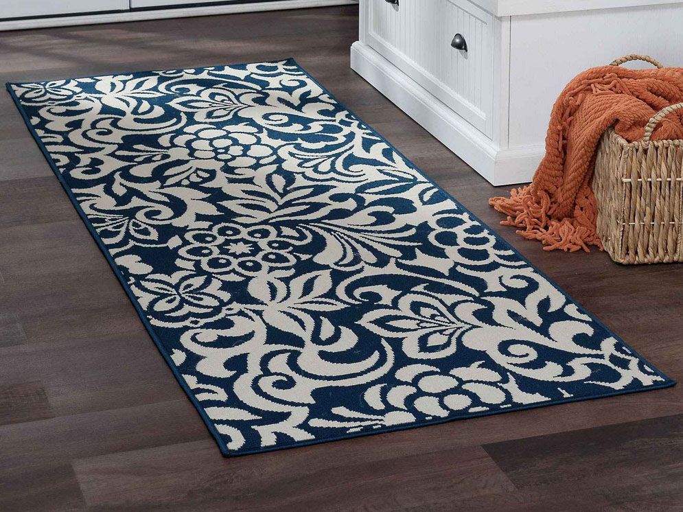 Tayse Rugs Garden City Tahari Navy 2'7'' x 7'3'' Runner Rug TAGCT1031RUN