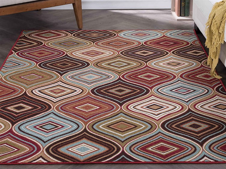 Tayse Rugs Majesty Cullen Multi Color Rectangular Area Rug