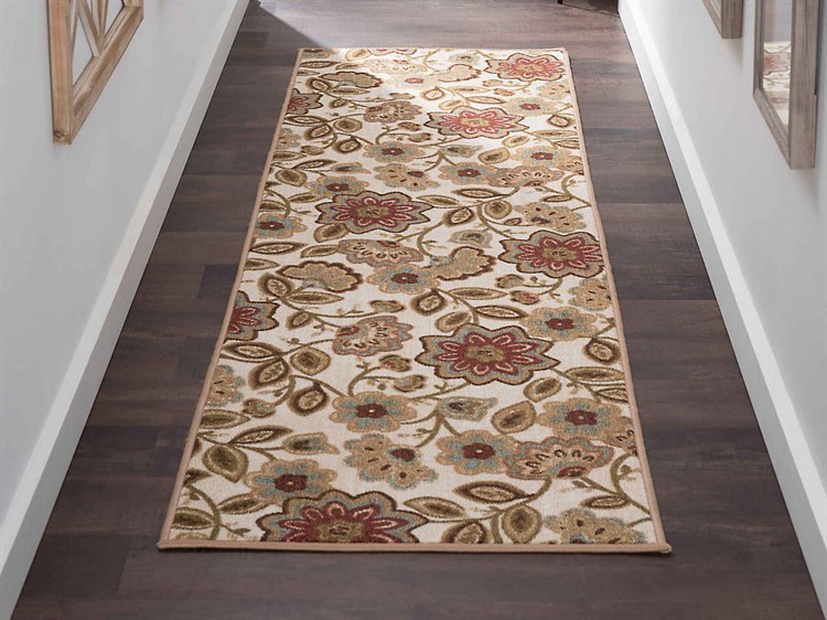 Tayse Rugs Majesty Delphine Cream Runner Rug