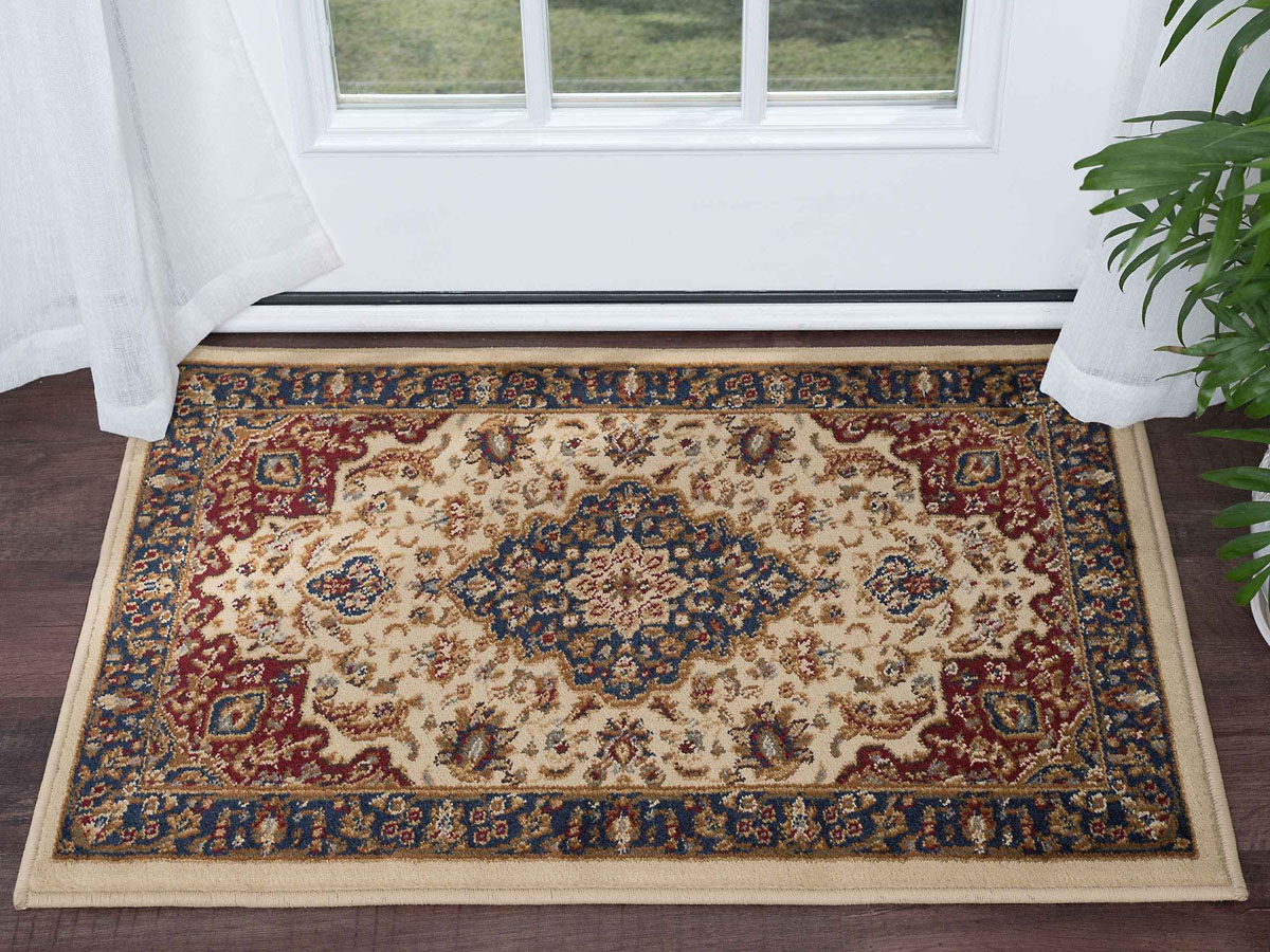 Tayse Rugs Sensation Kirsten Ivory 2' x 3' Rectangular Area Rug