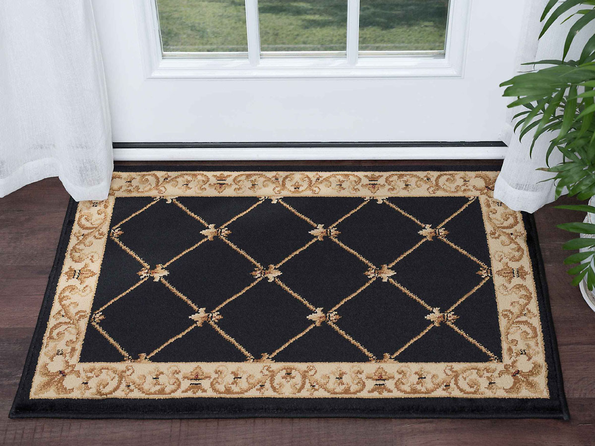 Tayse Rugs Sensation Orleans Black 2' x 3' Rectangular Area Rug