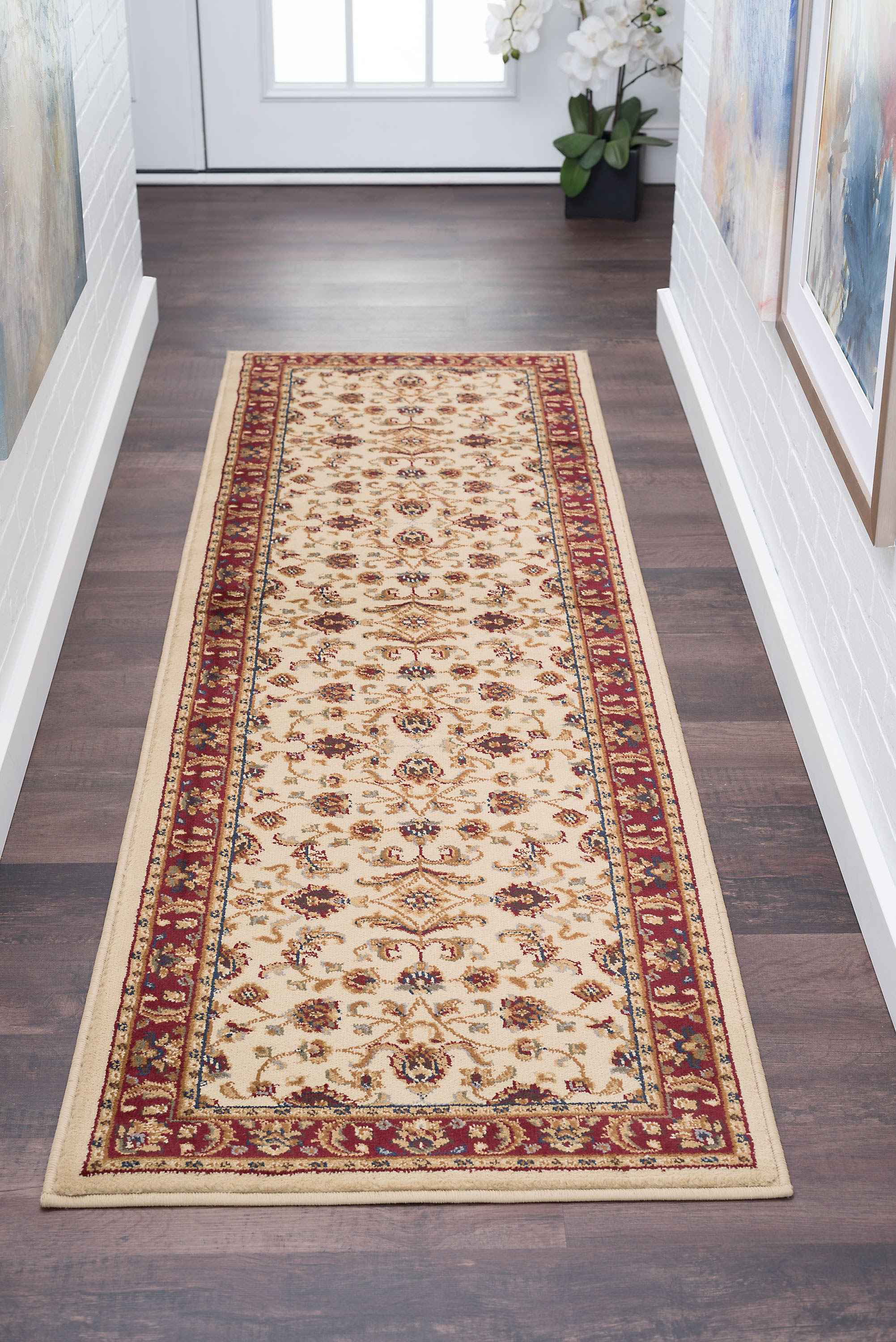 Tayse Rugs Sensation Sariya Ivory Runner Rug TASNS4792RUN