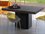 Temahome Dusk Concrete Look / Pure Black 51'' Wide Square Dining Table  TEM9500613234