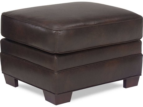 Temple Remington Leather Ottoman