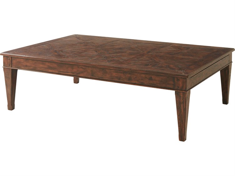 Theodore Alexander Mahogany 68 Wide Rectangular Coffee Table