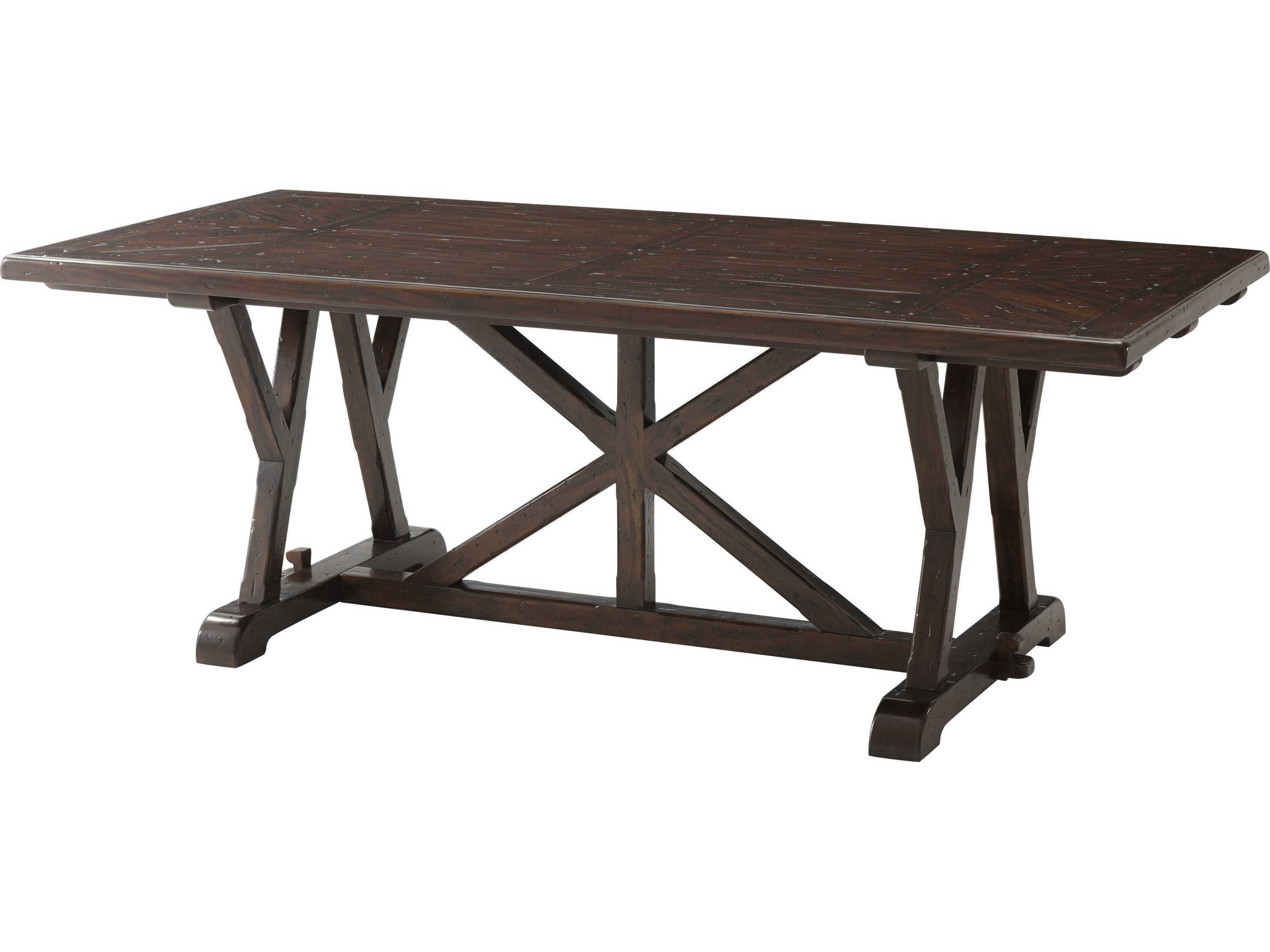 Theodore Alexander Mahogany 84'' Wide Rectangular Dining Table TALCB54020