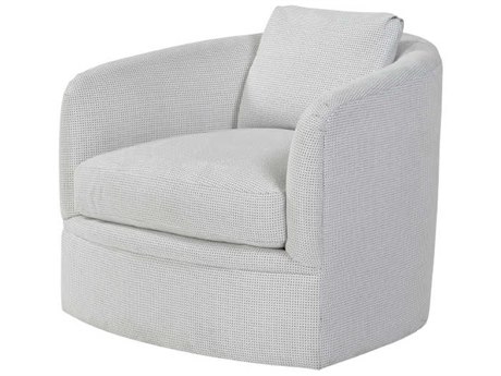 Theodore Alexander Swivel Fabric Club Chair