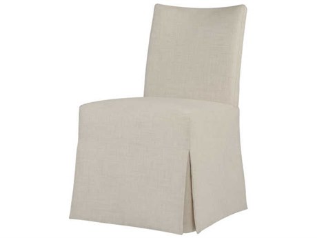 Theodore Alexander Maple Wood Beige Upholstered Side Dining Chair
