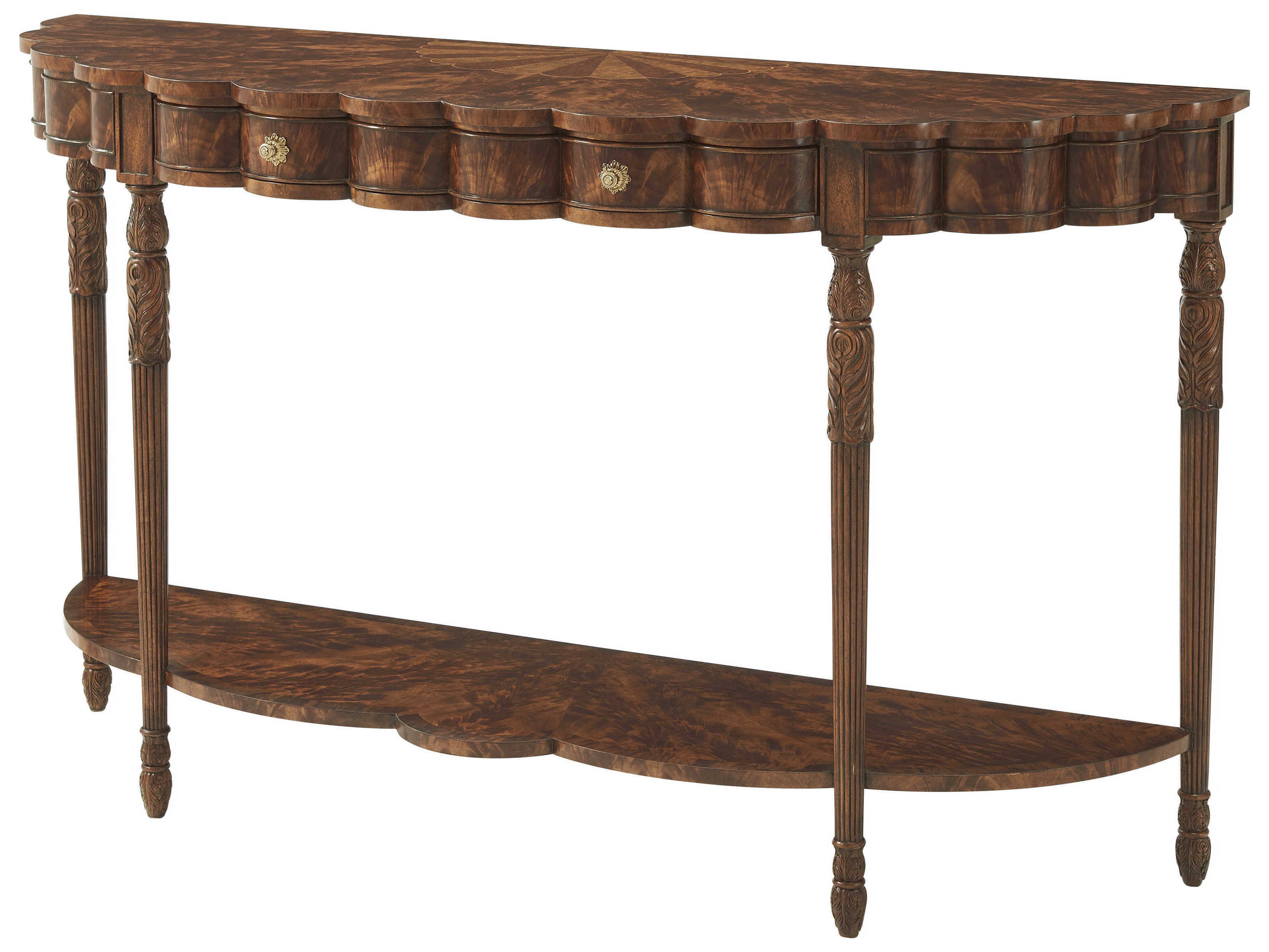 Theodore Alexander Essential 60'' Wide Demilune Console Table TAL5305132
