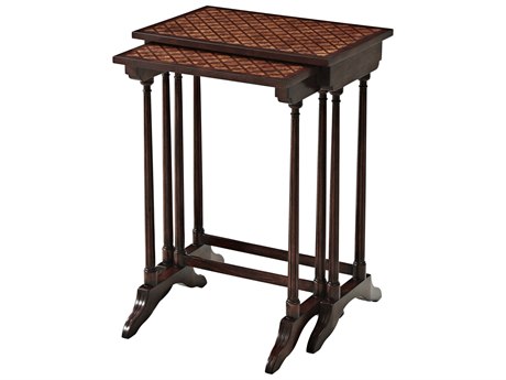 Theodore Alexander Essential Rectangular Wood Acacia End Table