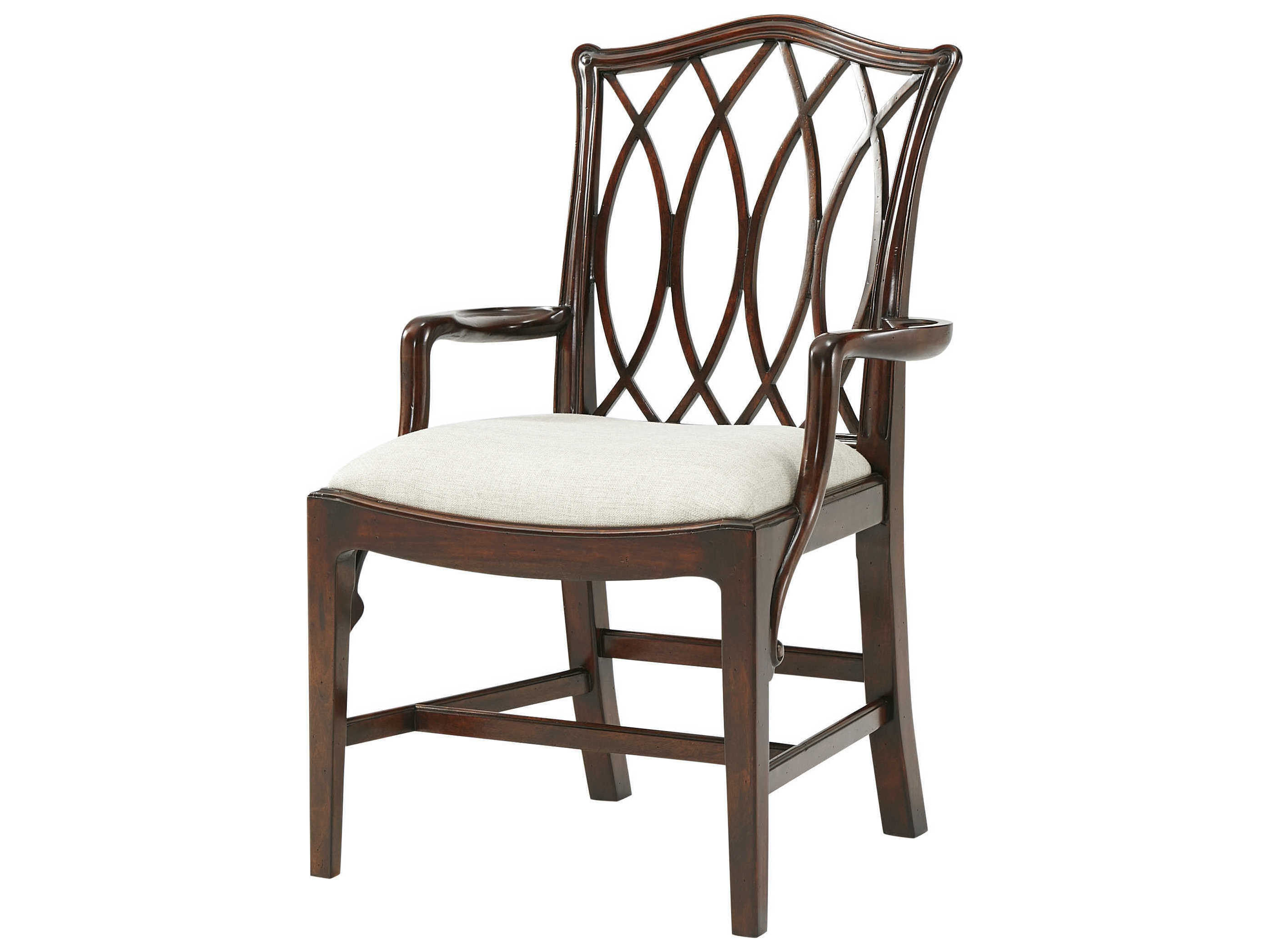 Theodore Alexander Mahogany Arm Dining Chair TAL41004861AJM