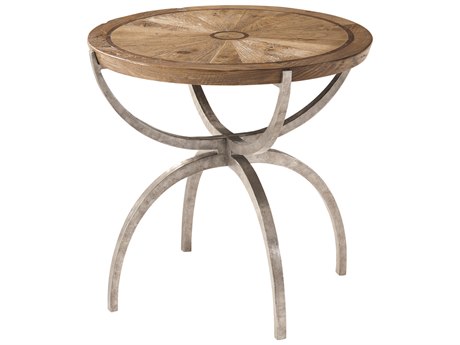 Theodore Alexander The Echoes Round Wood Echo Oak End Table