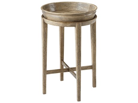 Theodore Alexander The Echoes Square Wood Echo Oak End Table