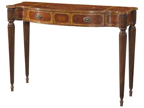 Theodore Alexander The English Cabinet Maker Demilune Wood Mahogany Morado Console Table