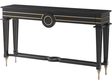 Theodore Alexander Vanucci Eclectics Rectangular Wood Imbuya Burl Veneer Console Table