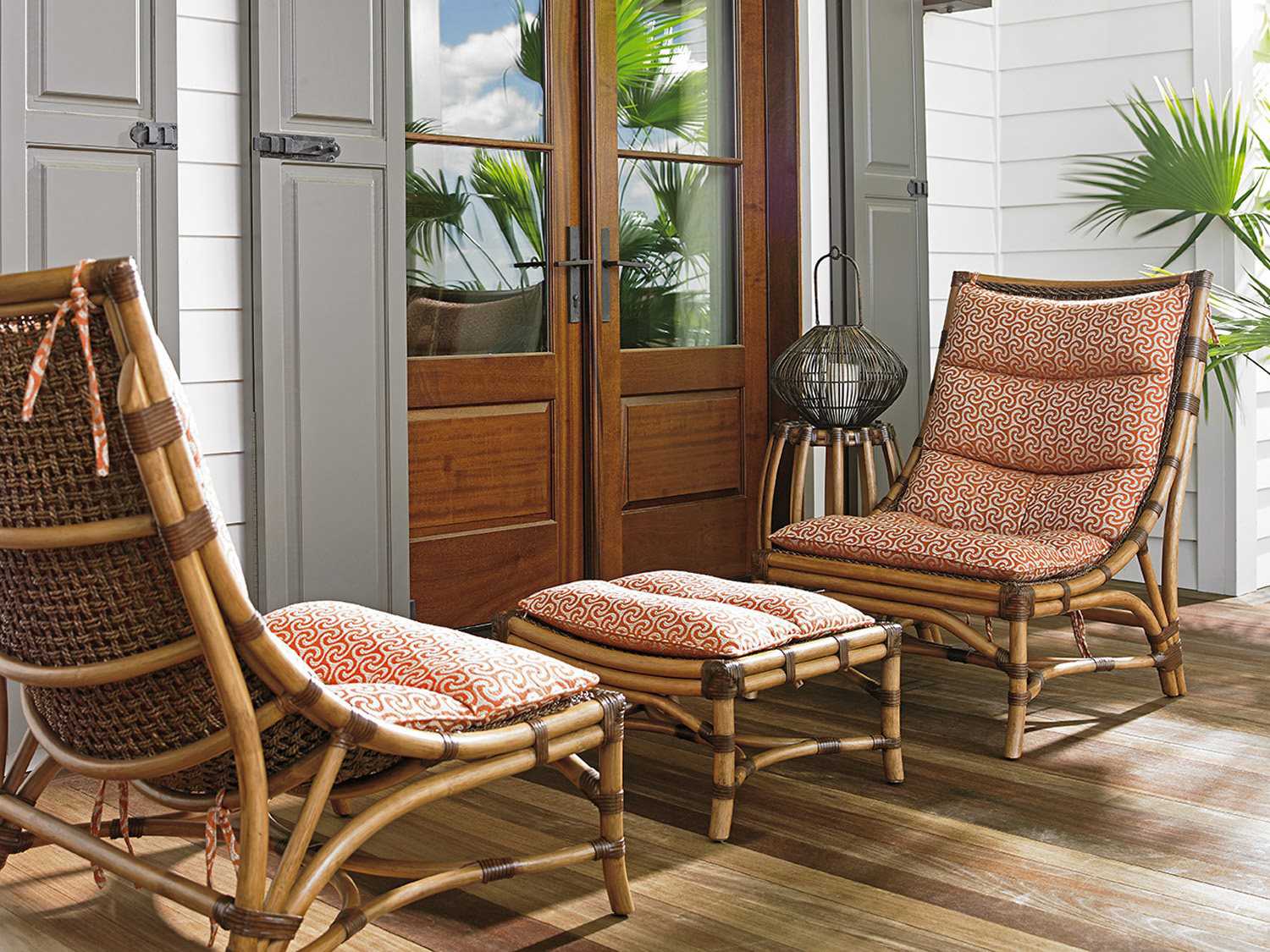 Tommy Bahama Twin Palms Hammock Bay Rattan Sling Chair TO193511