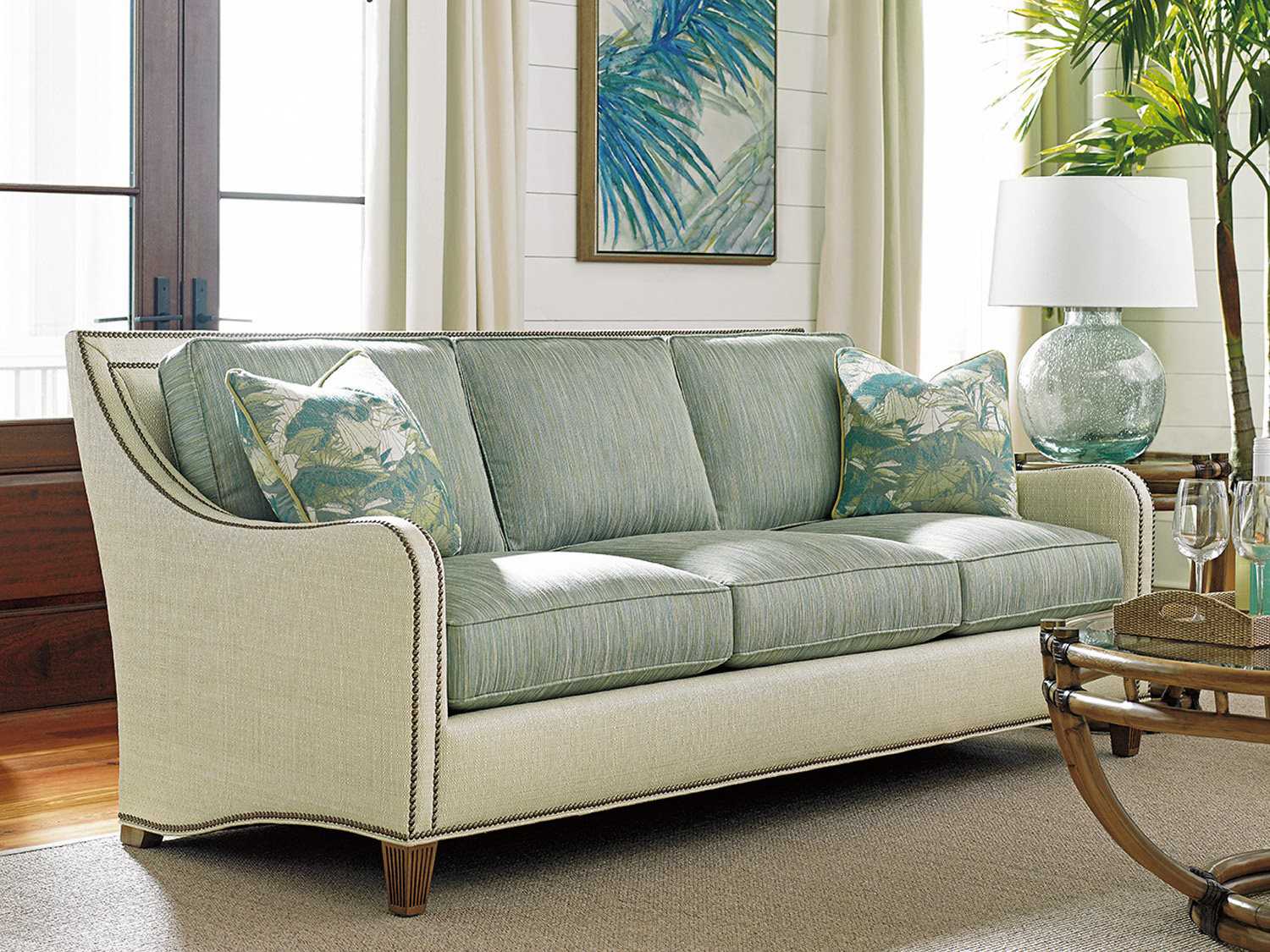 Tommy Bahama Twin Palms Sofa Set Living Room Tokokolivingset9 Zm 