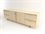 Tronk Design Chapman Storage Collection 94'' Walnut Wood Brassy Gold Credenza Sideboard  TROCHP4U2DW2DOWALGD