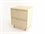 Tronk Design Chapman Storage Collection 24" Wide 2-Drawers Beige Maple Wood Nightstand  TROCHP1U1DWMPLPK