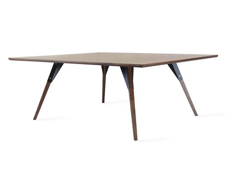 Tronk Design Clarke Collection Rectangular Wood Black Coffee Table