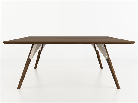 Tronk Design Clarke Collection Square Wood White Coffee Table
