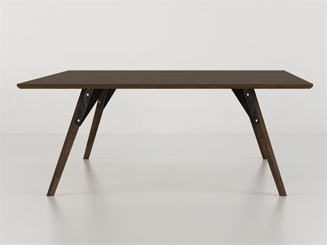Tronk Design Clarke Collection Square Wood Black Coffee Table