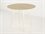 Tronk Design Clarke Collection White 40'' Wide Round Dining Table  TROCLKDINWALSMCIRWH
