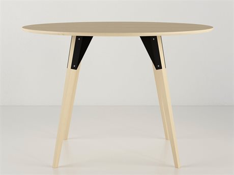 Tronk Design Clarke Collection Oval Wood Black Dining Table