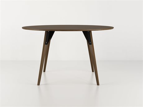 Tronk Design Clarke Collection Oval Wood Black Dining Table