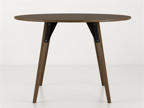 Tronk Design Clarke Collection Oval Wood Black Dining Table