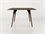 Tronk Design 40" Square Wood White Dining Table  TROCLKDINWALSMSQWH