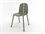 Tronk Design Oak Wood Green Side Dining Chair  TRONOACHRPGOAK