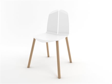 Tronk Design Oak Wood Side Dining Chair