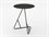 Tronk Design James Table Collection White 18'' Wide Round End  TROJMSENDNAOAKWH
