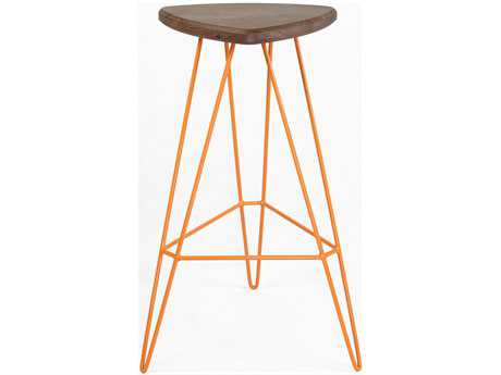 Tronk Design Madison Walnut Wood Bar Stool