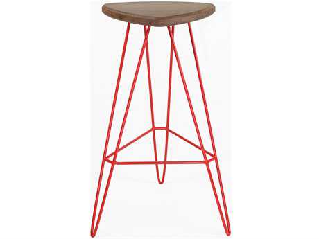 Tronk Design Madison Walnut Wood Bar Stool