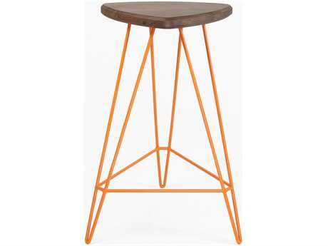 Tronk Design Madison Walnut Wood Counter Stool