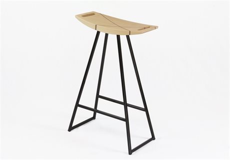 Tronk Design Robert Maple Wood Counter Stool