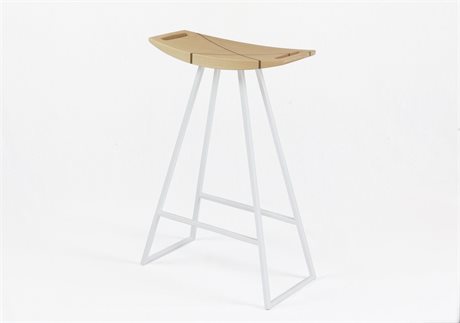 Tronk Design Robert Maple Wood Counter Stool
