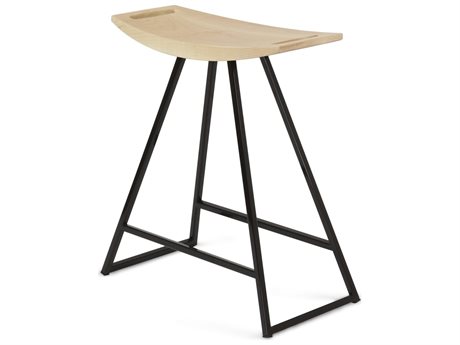 Tronk Design Robert Maple Wood Counter Stool