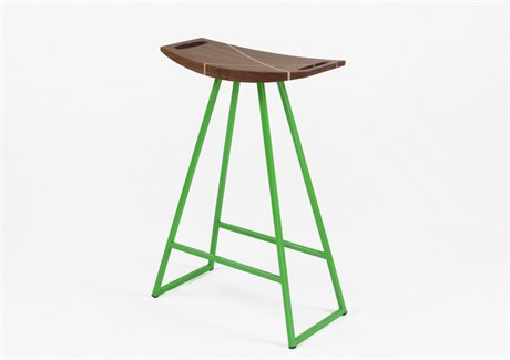 Tronk Design Robert Walnut Wood Counter Stool