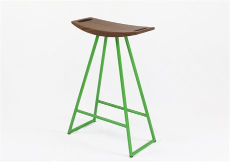 Tronk Design Robert Walnut Wood Counter Stool