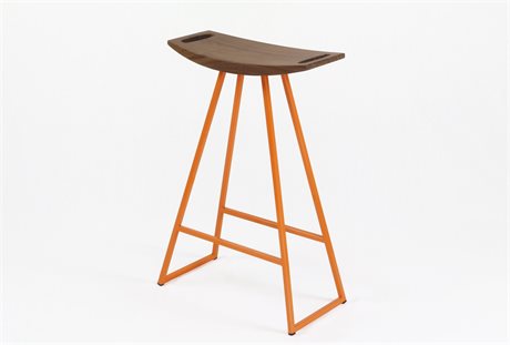 Tronk Design Robert Walnut Wood Counter Stool