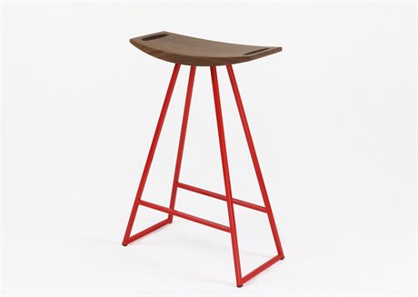 Tronk Design Robert Walnut Wood Counter Stool