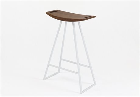 Tronk Design Robert Walnut Wood Counter Stool